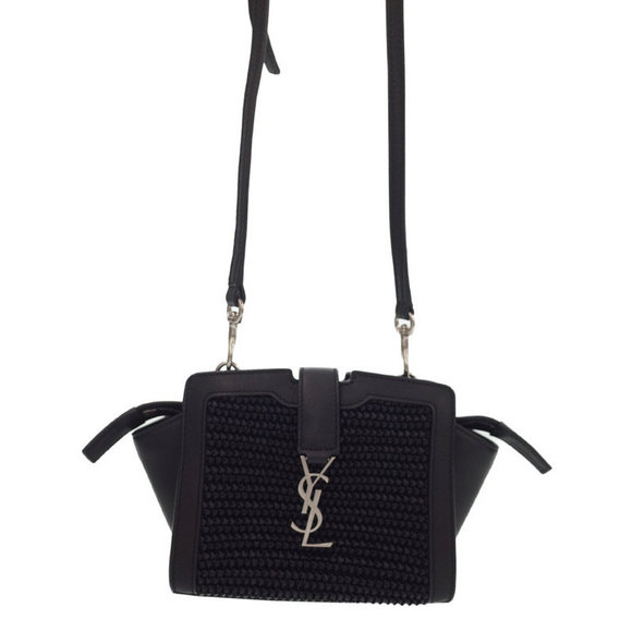 Saint Laurent Paris Toy Cabas Bag Shoulder Bag Black - Picture 1 of 5
